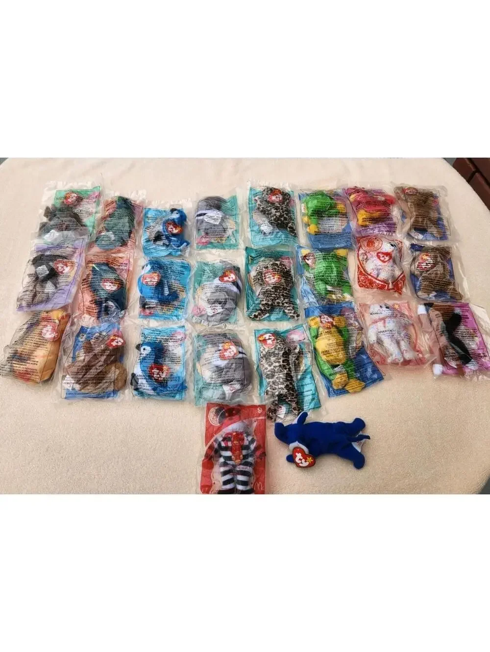 Vintage TY TEENIE BEANIE BABIES - 25 NEW Sealed McDonalds Lot Of 26 Animals